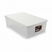 Κουτί αποθήκευσης με Καπάκι Stefanplast Elegance Λευκό Πλαστική ύλη 38,5 x 17 x 59,5 cm (x6)