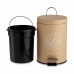 Pedal bin Tropical Bath White Beige Steel Plastic 3 L (6 Units)