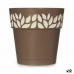 Vaso Autoirrigável Stefanplast Cloe Castanho Plástico 15 x 15 x 15 cm (12 Unidades)