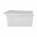 Oppbevaringsboks med Lokk Stefanplast Elegance Hvit Plast 29 x 17 x 39 cm (6 enheter)