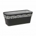 Självvattnande planter Stefanplast Cloe Antracitgrå Plast 13,3 x 12,3 x 29,3 cm (12 antal)