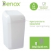 Cestino Denox Bianco 15 L (28 x 22 x 40 cm)