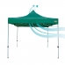 Gazebo Aktive Foldable Adjustable height Steel Polyester 420D Oxford Green 300 x 320 x 300 cm