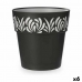 Vaso Autoirrigável Stefanplast Gaia Antracite Plástico 29 x 29 x 29 cm (6 Unidades)