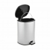 Pedal bin Silver Plastic 6 L (6 Units)