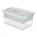 Multi-functionele Kist Kipit 02 1310 Grijs Transparant Plastic 5 L 29,5 x 14,5 x 19,2 cm (6 Stuks)