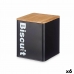 Κουτί για μπισκότα και κουλουράκια Μαύρο Μέταλλο 13,7 x 16,5 x 14 cm (x6)