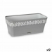 Selvvannende planter Stefanplast Gaia Grå Plast 13,3 x 12,3 x 29,3 cm (12 enheter)