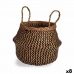 Decoratieve Mand Zwart Natuurlijk Russen 8 L 31 x 38 x 31 cm (8 Stuks)