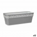 Selvvannende planter Stefanplast Gaia Grå Plast 49,5 x 17 x 19 cm (12 enheter)