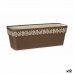 Selvvannende planter Stefanplast Gaia Brun Plast 18 x 17 x 49,5 cm (12 enheter)