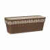 Selvvandende planter Stefanplast Gaia Brun Plastik 18 x 17 x 49,5 cm (12 enheder)