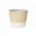 Planter White Rope Plastic 19,5 x 17,5 x 19,5 cm (24 Units)