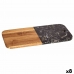 Snijplank Zwart Marmer Acacia 18 x 1,5 x 38 cm (8 Stuks)