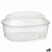 Lancheira Retangular com Tampa Transparente Polipropileno 1,5 L 18 x 10,5 x 21,5 cm (8 Unidades)