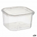 Obdĺžniková nádoba s vrchnákom Transparentná Polypropylén 750 ml 12,8 x 7,5 x 13,5 cm (24 kusov)