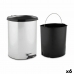 Pedal bin Silver Plastic 11 L (6 Units)