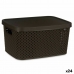 Cutie de depozitare cu capac Maro Plastic 3,5 L 17,5 x 12,5 x 24 cm (24 Unități)