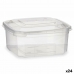 Cutie de prânz dreptunghiulară cu capac Transparent polipropilenă 500 ml 12,3 x 6 x 13 cm (24 Unități)