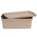 Oppbevaringsboks med Lokk Beige Plast 14 L 29,5 x 14,5 x 45 cm (12 enheter)