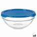 Apaļa Pusdienu Kastīte ar Vāku Chefs Zils 595 ml 14 x 6,3 x 14 cm (6 gb.)