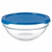 Cutie rotundă pentru prânz cu capac Chefs Albastru 595 ml 14 x 6,3 x 14 cm (6 Unități)