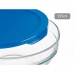 Ronde Lunchtrommel met Deksel Pasabahce Chefs Blauw 595 ml 14 x 6,3 x 14 cm (6 Stuks)