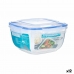 Hermetisk matlåda Fyrkantig Transparent Plast 2,4 L 20 x 11 x 20 cm (12 antal)