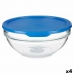 Lancheira Redonda com Tampa Chefs Azul 1,135 L 17,2 x 7,6 x 17,2 cm (4 Unidades)