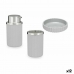 Set da Bagno Berilo 3318-2 Grigio Plastica (12 Unità)