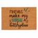 Doormat Friends Blue Natural 60 x 1 x 40 cm (12 Units)