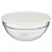 Lancheira Redonda com Tampa Chefs Branco 1,135 L 17,2 x 7,6 x 17,2 cm (4 Unidades)