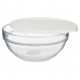 Lancheira Redonda com Tampa Chefs Branco 1,135 L 17,2 x 7,6 x 17,2 cm (4 Unidades)