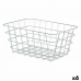 Cestino Multiuso Argentato Metallo 31 x 14 x 21 cm Rettangolare (6 Unità)