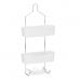 Douchehanger 28 x 60 x 14 cm Metaal Wit Plastic (6 Stuks)