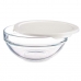 Cutie rotundă pentru prânz cu capac Chefs Alb 595 ml 14 x 6,3 x 14 cm (6 Unități)