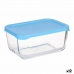 Cutie pentru Prânz Pasabahce SNOW BOX Albastru Transparent Sticlă Polietilenă 790 ml 16,3 x 7,4 x 11,4 cm (12 Unități)