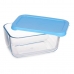 Cutie pentru Prânz Pasabahce SNOW BOX Albastru Transparent Sticlă Polietilenă 790 ml 16,3 x 7,4 x 11,4 cm (12 Unități)