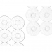 Antislipmat voor in de douche Transparant PVC 54 x 54 x 1 cm (6 Stuks)