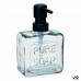 Дозатор мыла Pure Soap 250 ml Стеклянный Чёрный Пластик (12 штук)