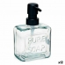 Dávkovač na mydlo Pure Soap 250 ml Sklo Transparentná Plastické (12 kusov)