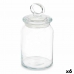 Krukke Kitchen 860 ml 9,8 x 19,3 x 9,8 cm Gjennomsiktig Silikon Glass (6 enheter)