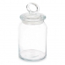 Krukke Kitchen 860 ml 9,8 x 19,3 x 9,8 cm Gjennomsiktig Silikon Glass (6 enheter)