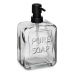 Dozator za Sapun Pure Soap Kristal Crna Plastika 570 ml (6 kom.)