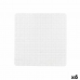 Tappetino Antiscivolo da Doccia Quadri Bianco PVC 50,3 x 50,3 x 0,7 cm (6 Unità)