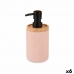 Soap Dispenser Berilo B5456BC-1 - 448 Pink Wood Resin Plastic 9,5 x 18,5 x 7,8 cm (6 Units)