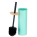 Toilet Brush Mint Metal Bamboo Plastic 9,5 X 27 X 9,5 cm (6 Units)