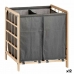 Cesto para la Ropa Sucia Kipit XJL146354H Marrón Gris Madera 30 L x 2 33 x 60 x 59,5 cm (12 Unidades)