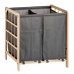 Wasmand Bruin Grijs Hout 30 L x 2 33 x 60 x 59,5 cm (12 Stuks)