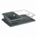 Dreneringsstativ for kjøkkenvask Grå Metall Plast 43,5 x 11 x 33,5 cm (4 enheter)